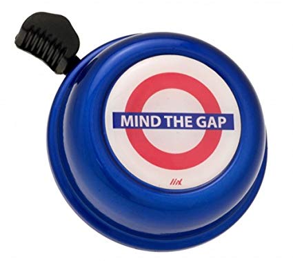 Liix Bike Cycle Bell in Mind the Gap in Blue Design