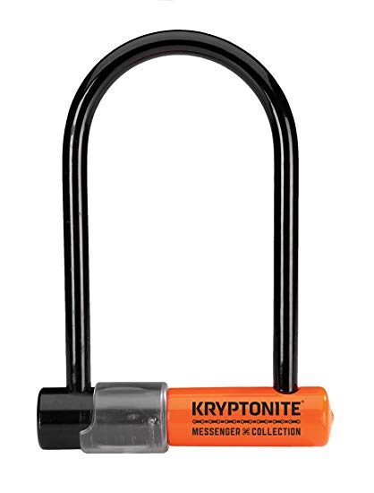 Kryptonite Messenger Mini Heavy Duty Bicycle U Lock Bike Lock, 3.75 x 6.5-Inch