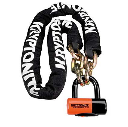 Kryptonite New York Chain 1217 Bicycle Lock with Evolution Series-4 14mm Disc Bike Lock