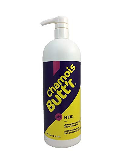 Chamois Butt'r Her' Anti-Chafe Cream, 32 oz Bottle with Pump