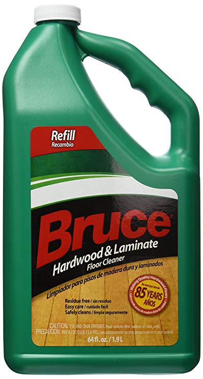 Bruce Hardwood and Laminate Floor Cleaner for All No-Wax Urethane Finished Floors Refill 64oz