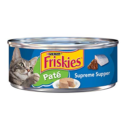 Purina Friskies Pate Supreme Supper Cat Food - (24) 5.5 oz. Pull-top Can