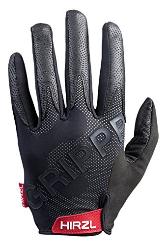 Hirzl Grippp Tour Full Finger 2.0 Super Ergonomic Fit Unisex Black Kangaroo Leather Finest Bike Gloves