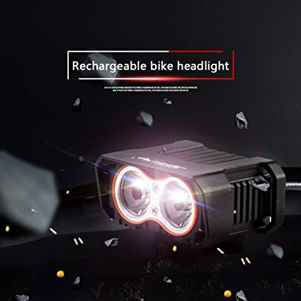 SpoLite Bike Light, Powerful Lumens Bicycles Lights,USB Rechargeable Bicycle Light, Easy Install Waterproof Bike lights & LED Safety Light, Bike headlight for Kids Men Women Road Cycling flashlight