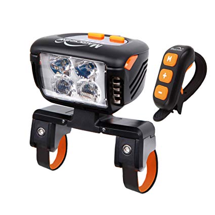 Magicshine Eagle F3 Bike Front Light for Serious Mountain Bikers, 3000 Lumens Actual Output | Headlight 4×CREE XM-L2 LED | Remote Control