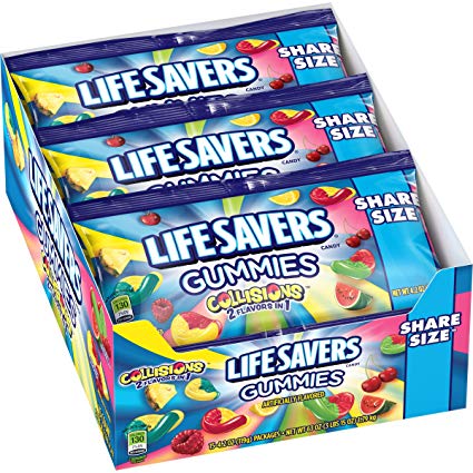 Lifesavers Gummies Collision Pouches, 4.2 Ounce (Pack of 15)